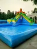 Pesca en piscina parque acuático móvil arenero piscina inflable exterior estanque de peces grande bote de manivela atrapar