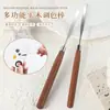 Palo Mezclador de Madera Natural para Gel de Esmalte de Uñas, Mezcla y Combinación de Gel, Ultra Delgado y Flexible con Mango de Madera Natural