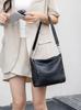 Piel de Vaca de Primera Capa con Textura Natural Bolso de Hombro Casual para Mujer Bolso Cruzado para Viajes Transfronterizos Simple de Cuero Genuino Suave para Mujer