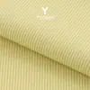 Tejido de punto acanalado elástico de poliéster y spandex 1x1 cortado a medida Tejido para camisetas acanaladas de punto acanalado Ropa de estar
