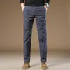 Novas calças casuais masculinas de alta qualidade japonesas outono e inverno 2025 retas slim fit de negócios longas resistentes a rugas