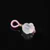 Colgante de Ágata Blanca Congelada de Lichi Natural, Diseño Simple para Pulsera y Collar DIY para Hombres y Mujeres, Al por Mayor en Stock
