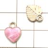 Colgante de Corazón de Aleación con Goteo de Aceite Rosa de Venta Caliente Transfronterizo Nuevo Colgante DIY Pulsera Collar Accesorios de Joyería