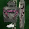 Nuevo traje suéter con capucha y estampado digital de moda para hombre, primavera y otoño 2025