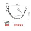 Soporte Ajustable para Pesca en Balsa Puente de Vástago de Rueda de Goteo Portátil Doble Fijo de Metal Soporte de Batería para Pesca en Barco