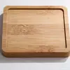 Vaso de flor carnuda bandeja de bambu base de vaso pequeno transfronteiriça base de bambu para micro paisagem criativa base de bambu almofada de isolamento porta-copos atacado