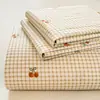 Modelo nuevo 2026 sábana de gasa de doble capa pieza individual dormitorio funda de almohada individual/doble juego de tres piezas no algodón puro todo algodón apto para todas las estaciones