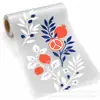 Pegatina de Vidrio Impresa UV Ramas y Hojas Azules y Blancas Fruta Roja Pegatina para Ventana de Cocina Venta al por Mayor