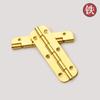 Bisagra larga de hierro 50mm 2 pulgadas color dorado engrosada 90 grados plegable caja de regalo caja de madera soporte de hojas sueltas caja de embalaje plegable