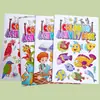 Libro de actividades para colorear libro de colorear de dibujos animados Iluminación infantil rompecabezas graffiti pintura