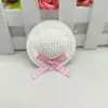 Bonito Sombrero de Paja Pinza para el Cabello Lazo Mini Dulce Adorno para el Cabello Infantil Estilo Pastoral Chica Dopamina Adulto Súper Lindo