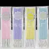 Velas Arco-Íris de 7 Cores Decoração de Bolo de Aniversário Velas para Festa de Pet Embaladas Individualmente Fabricante Atacado Frete Grátis