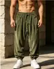 Pantalones jogger de pana para hombre europeos y americanos, pantalones tipo harén holgados con cordón para otoño e invierno, pantalones casuales retro de caída ancha para hombre
