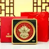 Estilo Nacional Chino Cuenco del Tesoro Lámina de Oro Caja de Regalo de Mesa Acción de Gracias Empresarial Retroalimentación Inauguración Atracción de Riqueza Regalo Conmemorativo Al Por Mayor