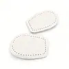 Almohadillas Anti-Desgaste de Cuero Engrosado, Protectores de Talón Antideslizantes y Cómodos, Almohadillas de Talón Suaves Invisibles de Media Talla que Absorben los Golpes para Tacones Altos