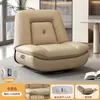 Sillón sofá individual, sofá cápsula espacial, sofá reclinable eléctrico giratorio para sala de estar, mecedora multifuncional de cuero WY