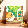 30*30 Paisaje de Campo Pintura al Óleo Digital DIY Pintado a Mano Relleno Escena Callejera Cafetería Pintura Decorativa Acrílica En Stock Venta al por Mayor