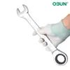 Chave de catraca rápida de nível industrial, revestimento antiferrugem, superfície brilhante, 72 dentes, chave de dupla finalidade, material de aço cromo vanádio