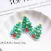 Enfeites de Natal diy resina acessórios caso de telefone beleza crianças acessórios para o cabelo material glitter Papai Noel boneco de neve