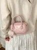 Bolsa Transversal de Ombro Único Cor Sólida Simples Estilo Coreano para Mulheres, Design de Nicho, Bolsa de Mão com Textura Fashion, Mochila Versátil