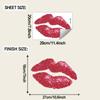 Diversión Transfronteriza-F936 Labios Rojos Brillantes Personalizados Pegatinas de Decoración para Baño Inodoro Hogar Embellecimiento Al Por Mayor Removibles
