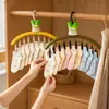 Colgador de ropa lindo con forma de cebolla verde, divertido, con múltiples pinzas para uso doméstico, adecuado para secar calcetines y ropa interior, estante multifuncional de almacenamiento y secado