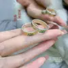Anillo Floral de Esmalte de Plata Pura 999 para Mujer, Anillo Ajustable Estilo Chino Vintage Pintado en Oro, Regalo para el Cumpleaños de la Novia