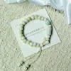 Pulsera de Cerámica Jingdezhen Nueva Pulsera de Cerámica China Joyería Estudiante Estilo Tíbet Cuerda Trenzada a Mano Puesto Regalo para Estudiante