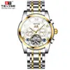 Reloj de hombre de la marca suiza TEVISE, reloj de moda para hombre, reloj mecánico multifuncional, resistente al agua, reloj famoso.