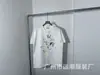 Casa Casablanca Camiseta Básica Unisex de Manga Curta com Estampa de Letras High Street Americana Nicho para Casal para o Verão