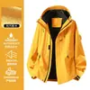 Chaqueta Exterior 3 en 1 con Forro Polar Desmontable Ropa de Trabajo Resistente al Viento e Impermeable Ropa Exterior Logo Personalizado