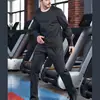 Conjunto de Chándal Lobo del Territorio del Norte para Hombre Top Deporte Fitness Chándal Sudadera Control de Abdomen Sudadera Ropa de Running para Hombre