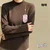 45-65kg Zhongling DeRong camiseta térmica de manga larga suave y versátil cepillada por ambos lados para ir al trabajo 826