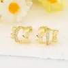 Brincos de Ponto Irregulares de Diamante Luochen Coreia Dongdaemun Design Minimalista de Luxo Leve Acessórios de Brincos Exclusivos de Nicho