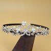 Tiara Estilo Coreano Acessórios Infantis Coroa Princesa Acessórios de Cabelo Bebê Aniversário Strass Acessório de Cabeça Atacado Pequena Princesa