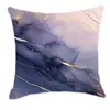 Funda de almohada de mármol morado de ensueño transfronteriza, funda de almohada de cintura para sofá, decoración de dormitorio y oficina en casa