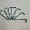 ¡Guau!, Tornillos a Medida en Forma de 7, Clavos para Madera de Siete Caracteres, Ganchos de Ángulo Recto Recubiertos de Plástico, Hierro Chapado en Zinc Azul y Blanco, Ganchos de Ángulo Recto para Uso Doméstico