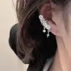 Brinco de Argola com Brilho Diamante e Pérola de Alta Qualidade para Mulheres, Design Versátil de Nicho de Luxo Leve, Brincos de Temperamento, Acessórios de Orelha Mais Vendidos