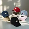 Gorra de Béisbol Casual Suave Estilo Americano Vintage para Mujer Otoño Estilo Coreano Combinación Perfecta Bordada con Letras Protector Solar Facial Gorra Pequeña con Visera para Hombre