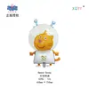 Peppa Pig Temática Serie Completa George Peppa Estilo Clip Muñeca Volador Película de Aluminio Globos Mayoreo