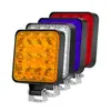Jm Car LED Mini Cuadrado 16 Luces Modelo ABS 48W Luz de Trabajo 12V Faro para Vehículo Todoterreno Impuesto No Incluido