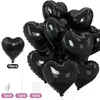 Globos Rosas con Forma de Corazón Transfronterizos Decoración para San Valentín, Compromiso, Cumpleaños, Baby Shower Arreglo 10 Piezas de Globos de Corazón