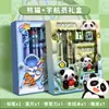Caja de Regalo con Set de Papelería Infantil para Estudiantes de Primaria, Lápiz Exquisito y Lindo, Borrador, Regla, Set de Materiales Escolares