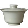 Jingdezhen Tazón con Tapa de Ceniza de Planta Esmalte Verde Antiguo Tazón de Té Cerámica Juego de Té para el Hogar Tazón de Té Logo Personalizado