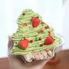 Caja Navideña para Pastel 2025 Árbol de Navidad Transparente Mousse de Crema de Fresa Caja de Empaque Caja de Empaque para Postres Horneados