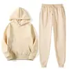 Sudadera con capucha Conjunto de sudaderas Sudadera informal holgada Pantalones deportivos Versátil Conjunto de dos piezas Sudadera con capucha y pantalones