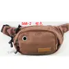 Riñonera de lona 568 con salida para cable de auriculares, bolsa de almacenamiento de gran capacidad con cremallera, bolso cruzado casual unisex, hecho a medida