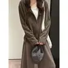 Sudadera con capucha suave y cómoda para mujer, nuevo estilo otoño 2026, corte holgado, adelgazante, estilo relajado y casual, top de manga larga cepillado