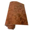 Película de Cambio de Color para Interior de Coche de Gama Alta, Adhesivo de Modificación con Patrón de Madera Brillante y Gorrión, Adhesivo de Renovación de Control Central con Patrón de Madera de Durazno