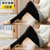 Source Source Pacote com 2 Meias-calças Cropped Femininas Primavera e Outono Espessura Média Meias de Seda Calça Legging Base Feminina Roupa Externa Dropshipping